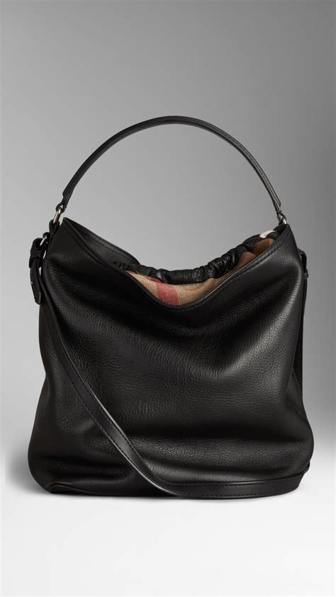 burberry ashby hobo|Burberry black leather purse.